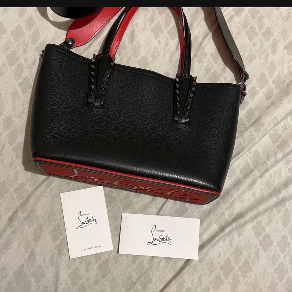 CHRISTIAN LOUBOUTIN CABATA SPIKE MINI CROSSBODY